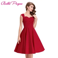 

emerald green women dresses 2016 Ruched Bodice Sleeveless Solid Color cotton 50s rockabily dresses robe vintage vestidos summer