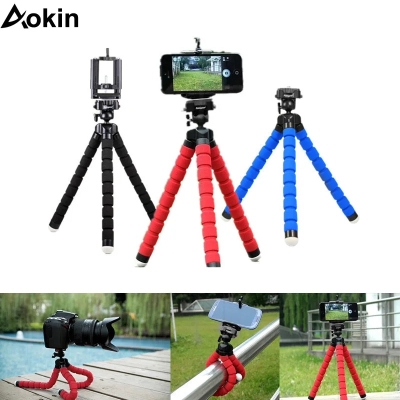 

Aokin Car Phone Holder Flexible Octopus Tripod Bracket Selfie Stand Mount Monopod Styling Accessories For iPhone Samsung Huawei
