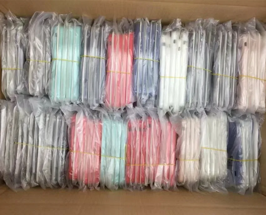 

100Pcs/lot 100% Original oem Liquid Silicone Case For Phone i6 6s 7 8 plus iX XS XR XS MAX Phone Cover case with Packaging