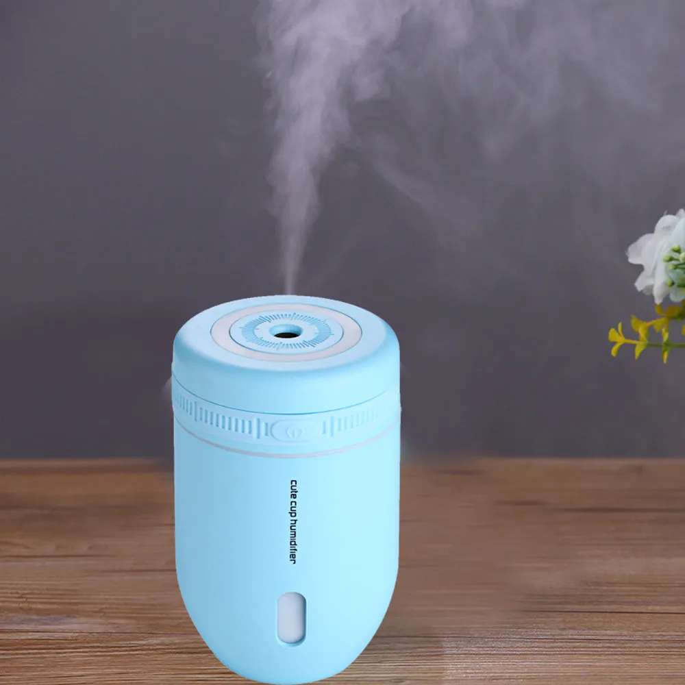 

220ml Air Humidifier Incense Burners Cute Cup Light LED USB Humidifier Air Diffuser Purifier Atomizer Aroma Lamp#008