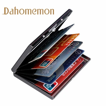 

High-Grade stainless steel Unisex Organ Business Card Holder storage Antimagnetic Credit Card box ID Holder Man Card Storage Hot