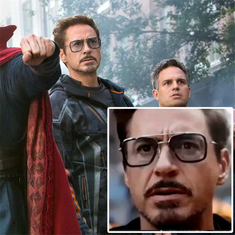 Marvel Фильм Мстители периферийные Железный человек Дауни те же солнцезащитные очки Европейская и американская мода очки солнцезащитные очки