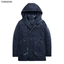 2017 New Men Padded Parka Hooded Winter Polyester Coat Two Piece Suit Thick Parkas Fashion Coat Mens Cotton-padded Outwear M-3XL