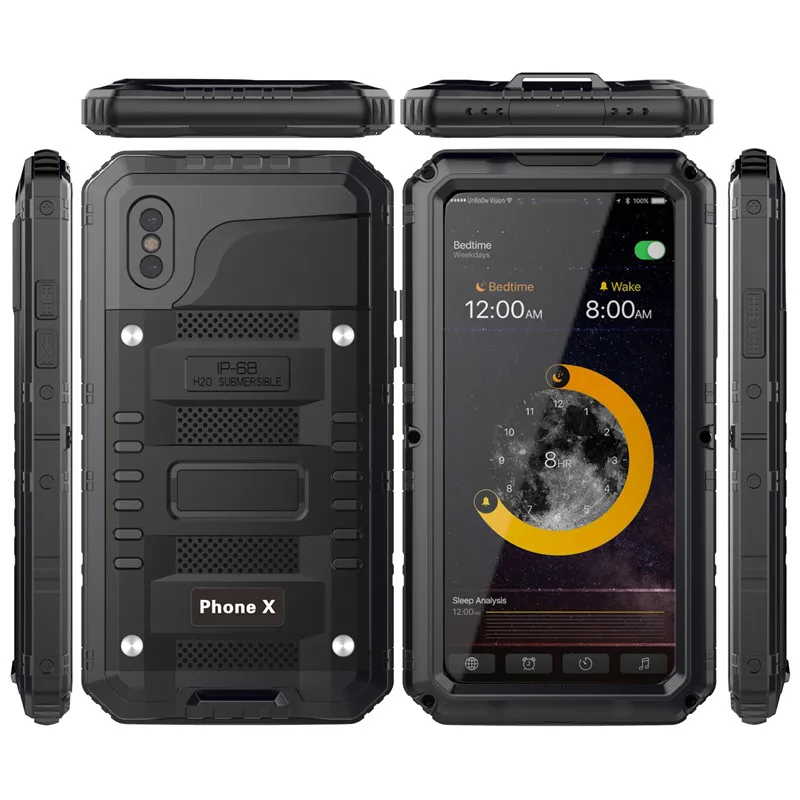  Waterproof Aluminum Case For iPhone X (1)