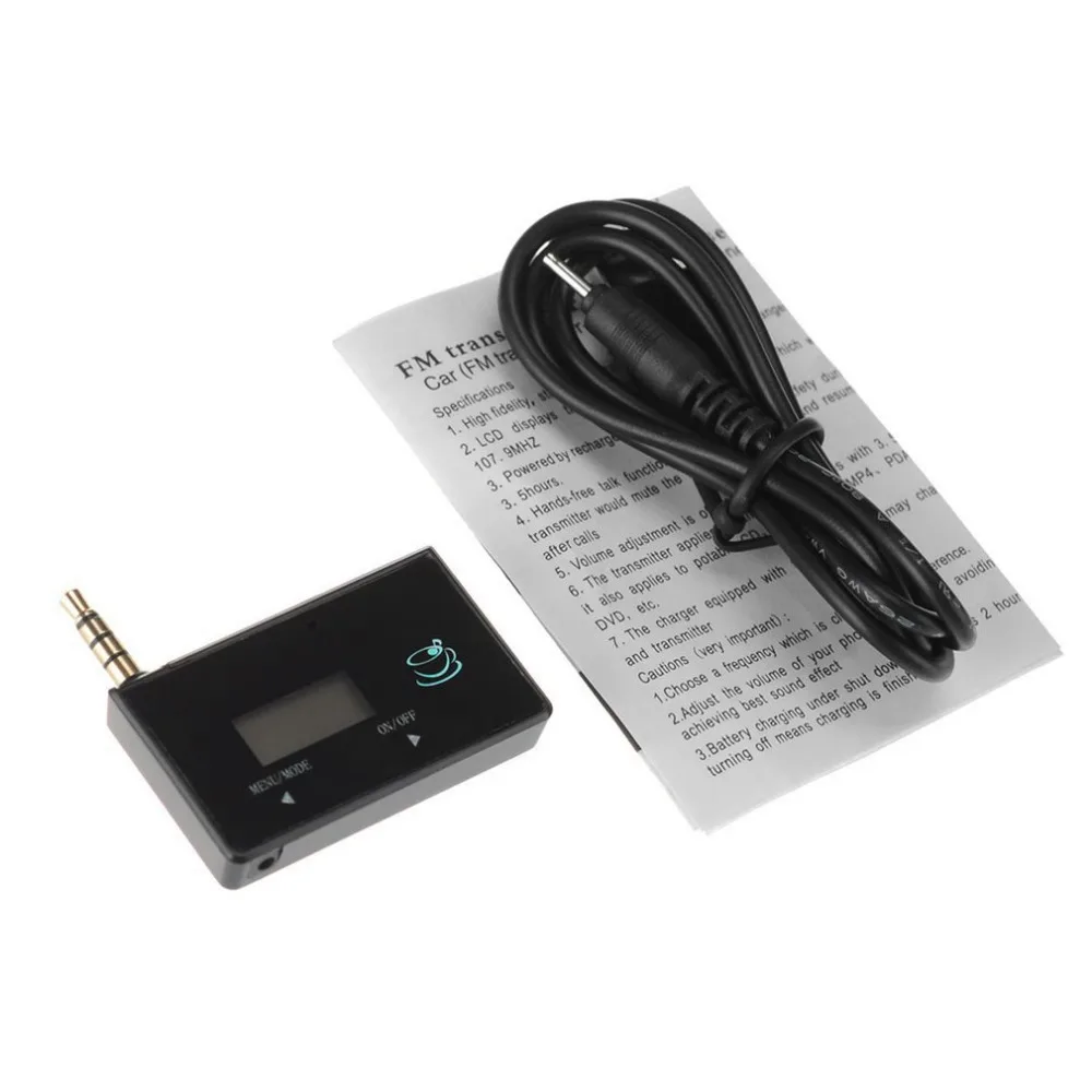 Professional Wireless Mini FM Transmitter Car MP3 Player Display Music Audio For Mobile Phones Tablet PC MP3 Player Receiver Hot