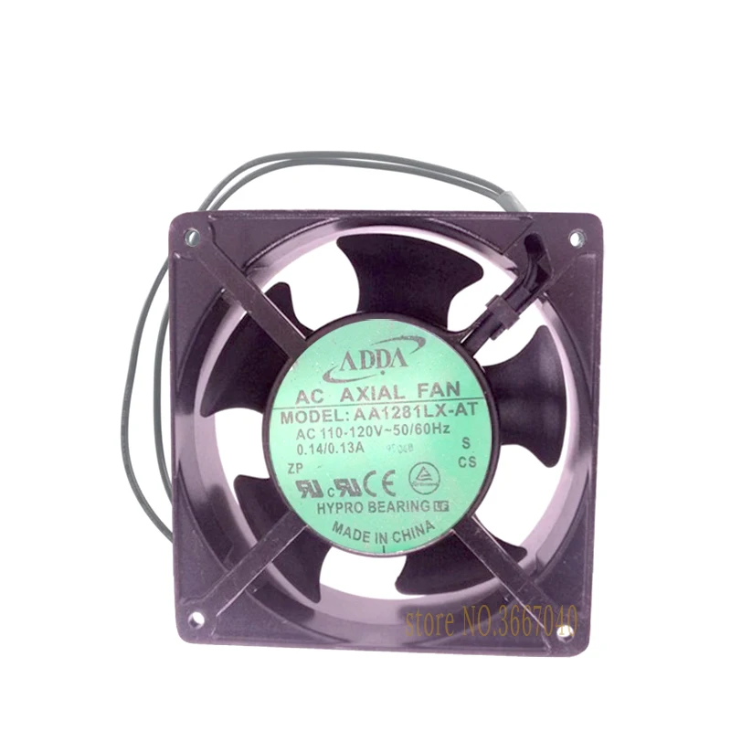

ADDA AA1281LX-AT AC 110-120V 50/60Hz 0,13/0.14A Вентилятор охлаждения