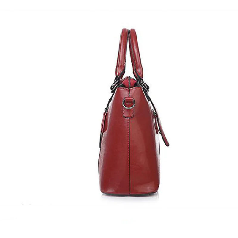 Высококачественная женская сумка из натуральной кожи, женская сумка на плечо, Европейская и американская кожаная сумка из воска, сумка через плечо