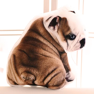 bulldog de peluche