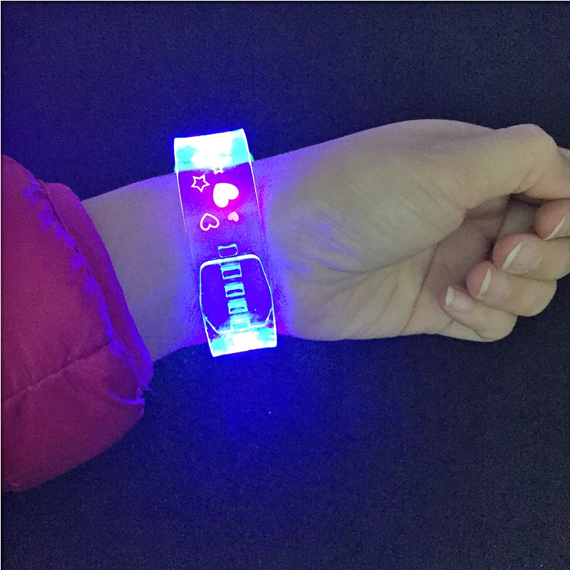 LED Flashing Bracelet Light Up Wristband Party Bar Christmas Luminous Bracelet Luminous Toys For Children Glow In The Dark (15)