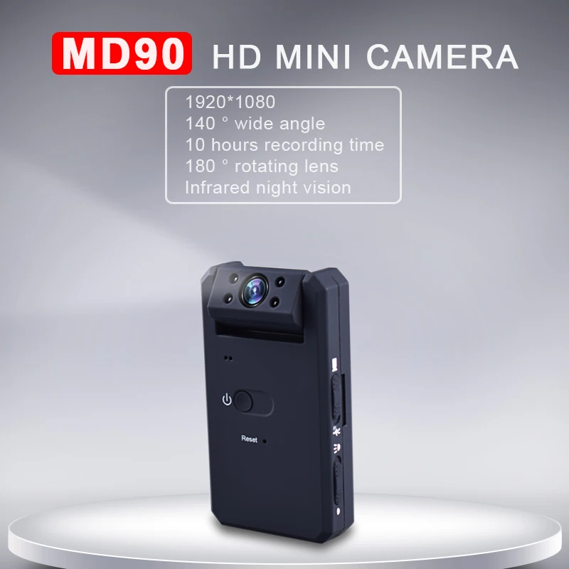 MD90 мини камера Full HD 1080P Mico камера инфракрасного ночного видения мини DVR вращение на 180 градусов видеокамера Мини спортивная DV камера