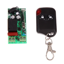 Wireless Remote Control Light Switch 10A Relay Output Radio DC 12V wuth Two-button Remote Control 315MHz 433MH