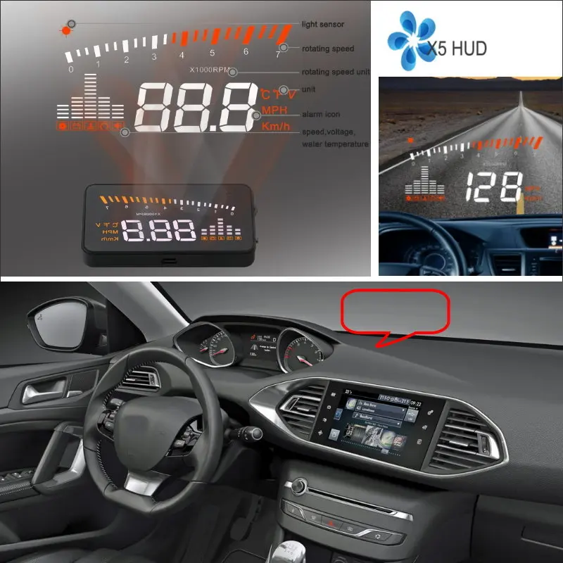 HUD Head Up Display для Audi A6/S6/RS6 C6/C7 AUTO OBD Refkecting экран лобового стекла безопасный