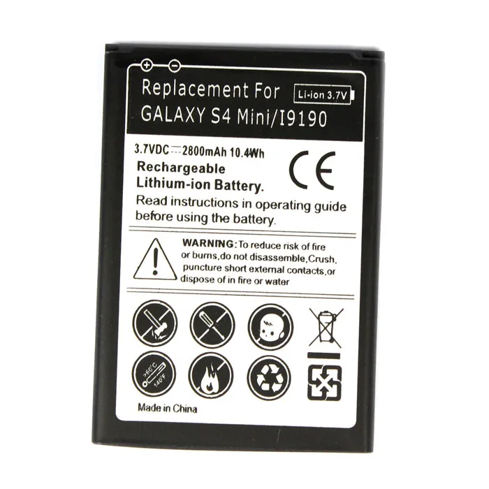 1x2800mAh B500BE B500AE мобильный телефон li ion аккумулятор для Samsung Galaxy S4 mini S IV I9190 I9192 I9195 I9198
