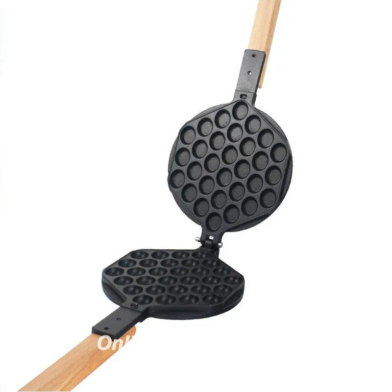 Hong Kong eggettes puff waffle iron egg bubble waffle baking pan mold