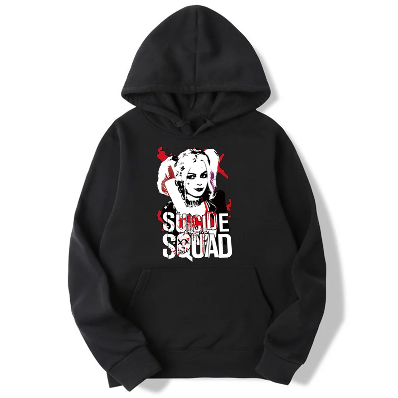 Harley Quinn забавные толстовки для мужчин и женщин Осенний Повседневный пуловер с