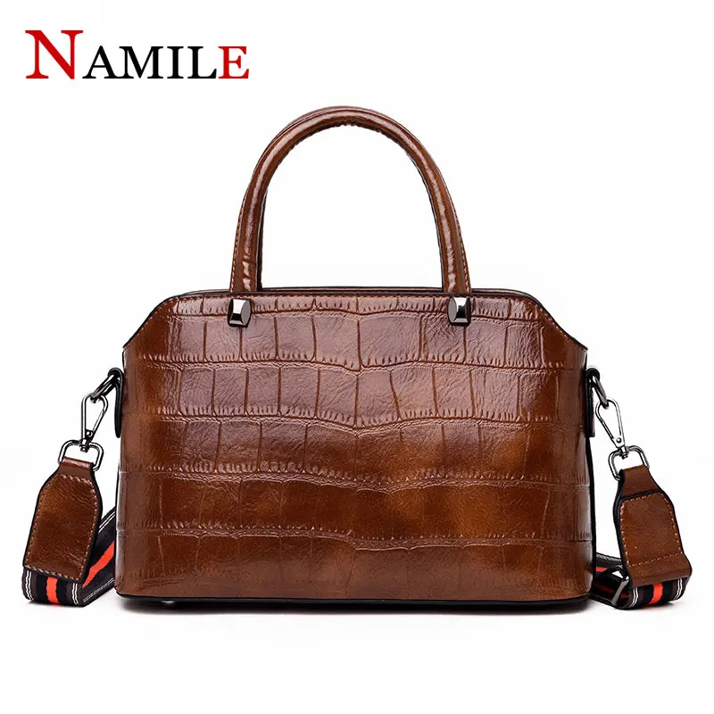 

Luxury ladies handbag 2019 new ladies brand designer handbag fashion crocodile ladies handbag comfortable broadband shoulder bag