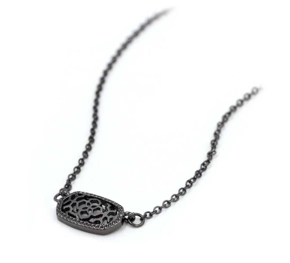 

Hot Selling Small Oval Filigree 11 Color Option Women Fashion Necklace Have Match Items Wedding Gift Choker Necklace Wholesale