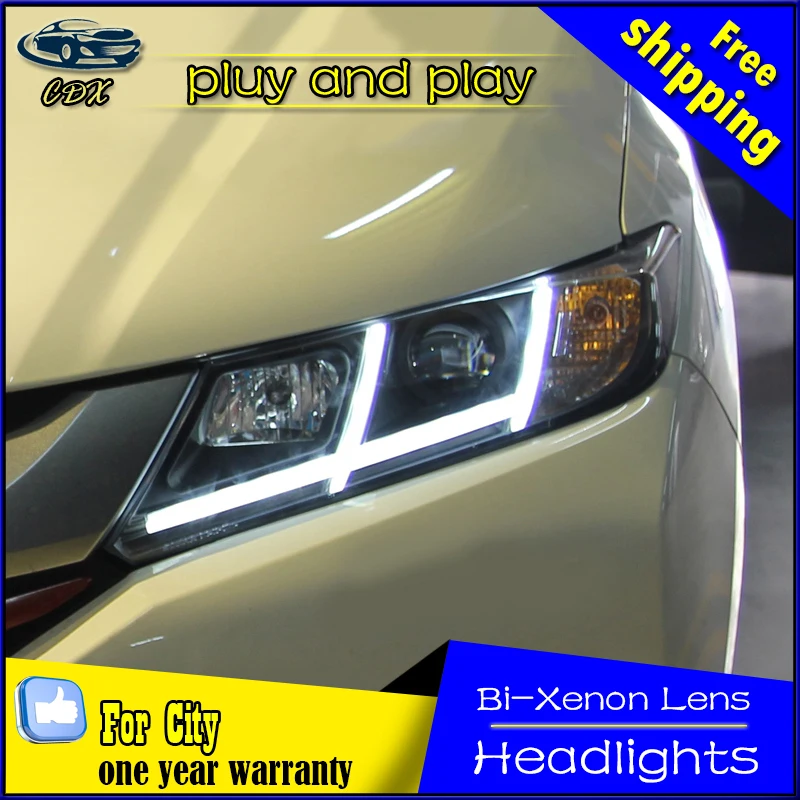 Car Styling Headlights for Honda City 2014 2016 LED Headlight for City