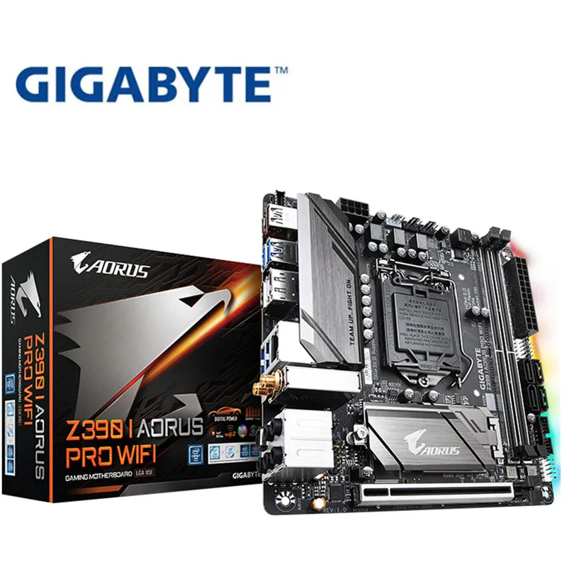 

For Gigabyte Z390 I AORUS PRO WIFI Original NEW Motherboard DDR4 Game board LGA 1151 Motherboard Support DP+HDMI