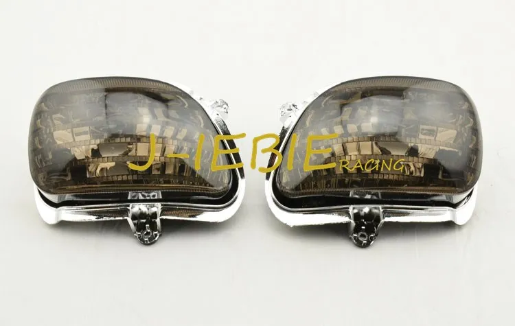 Smoke Front Turn Signal Lights Lens Shell For Honda Goldwing GL1800 2001-2014