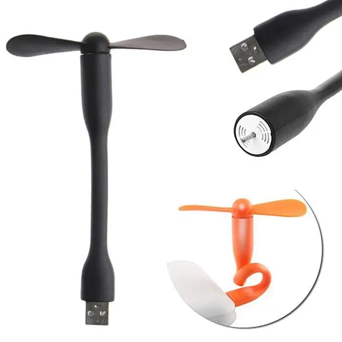 

New PVC Flexible Portable Mini USB Fan for Laptop Desktop Computer