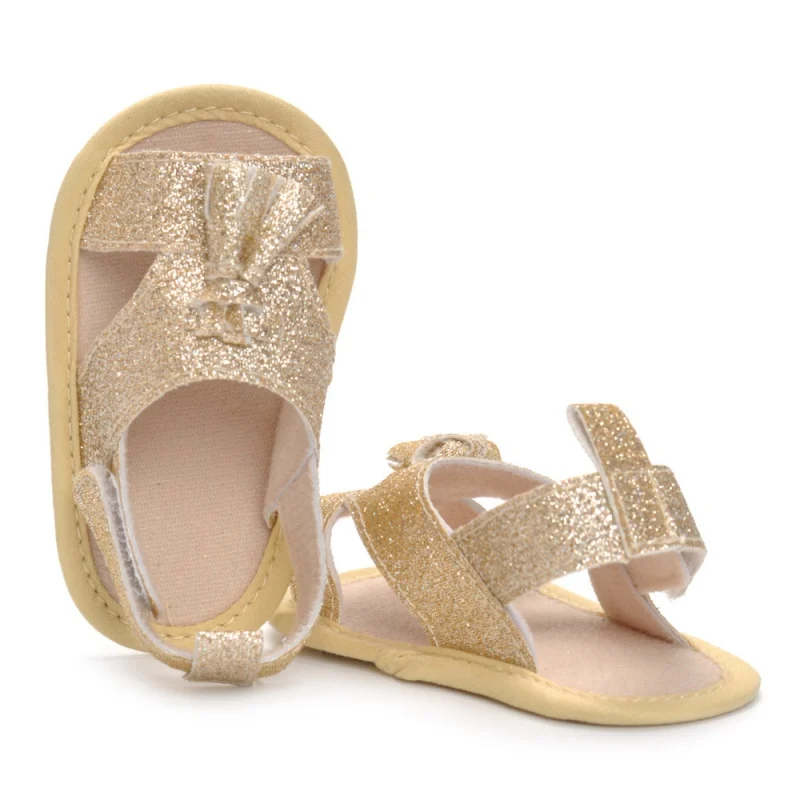 Новые летние золотые вставки для маленьких девочек обувь детские сандалии принцесса Дачная обувь мода новорожденных Сандалии