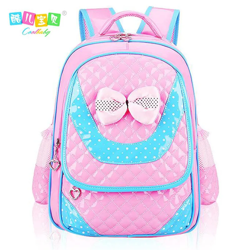 Hot Sale Coolbaby Sweet Princess Schoolbag Waterproof PU Book Bag Korean Bow Girl's Backpacks 1-6 Grade Pupil Schoolbag L030 baby-bags-for-girl : image Hot Sale Coolbaby Sweet Princess Schoolbag Waterproof PU Book Bag Korean Bow Girl's Backpacks 1-6 Grade Pupil Schoolbag L030 baby-bags-for-girl