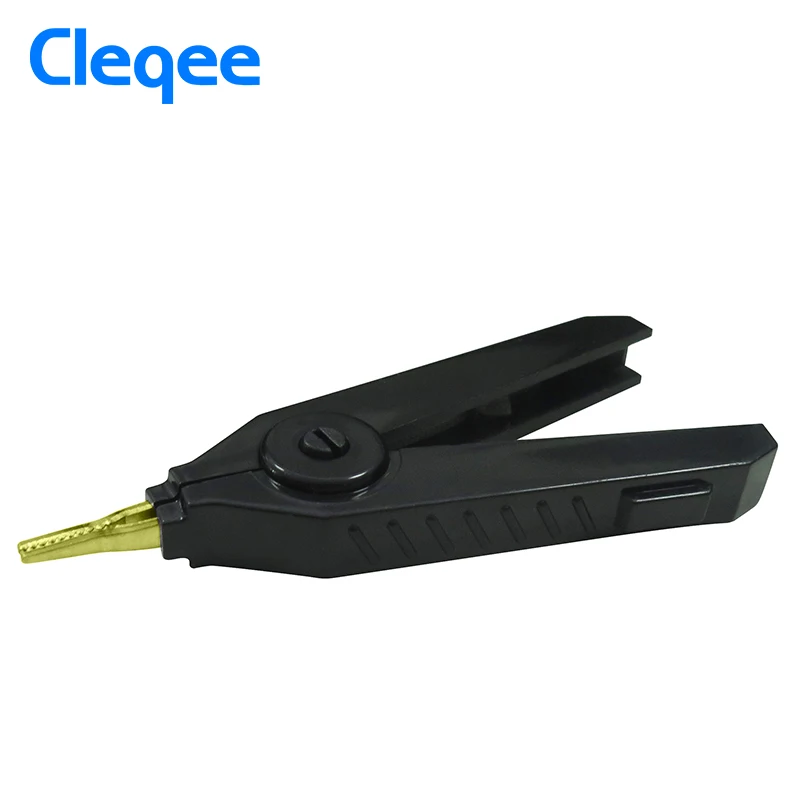 Cleqee P2004 6 шт./лот 90 мм 20A 3 шт. Аллигатор Кельвин медь золотая пластина клип серый+ черный+ красный