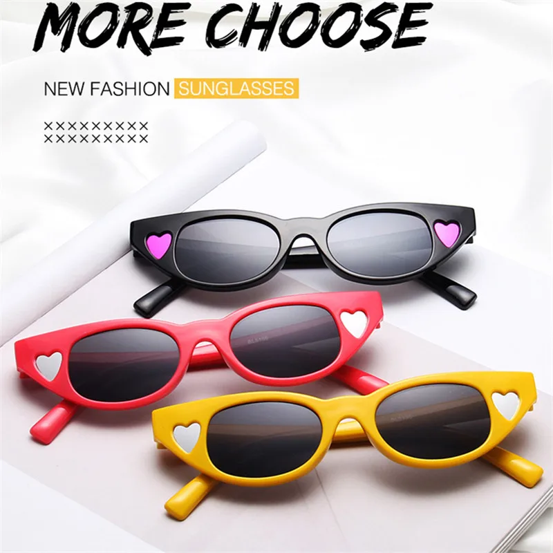 

2019 New Cat Eye Women Sunglasses Vintage Heart Shaped Sun Glasses Luxury Brand Fashion Cateye Sunglass Female Eyewear De Sol