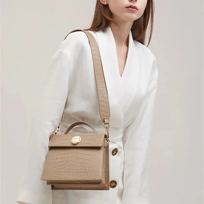 Женские повседневные сумки через плечо с узором «крокодиловая кожа», дизайнерская сумка для работы, сумки-мессенджеры высокого качества