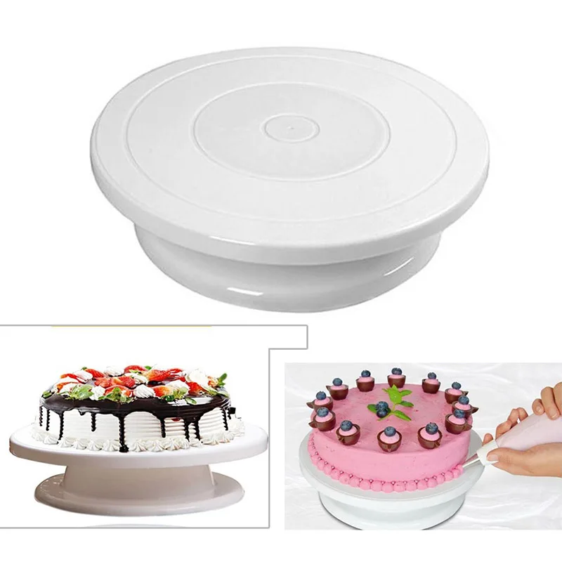 New Superior Cake plate Swivel Kitchen cake decorating icing turntable