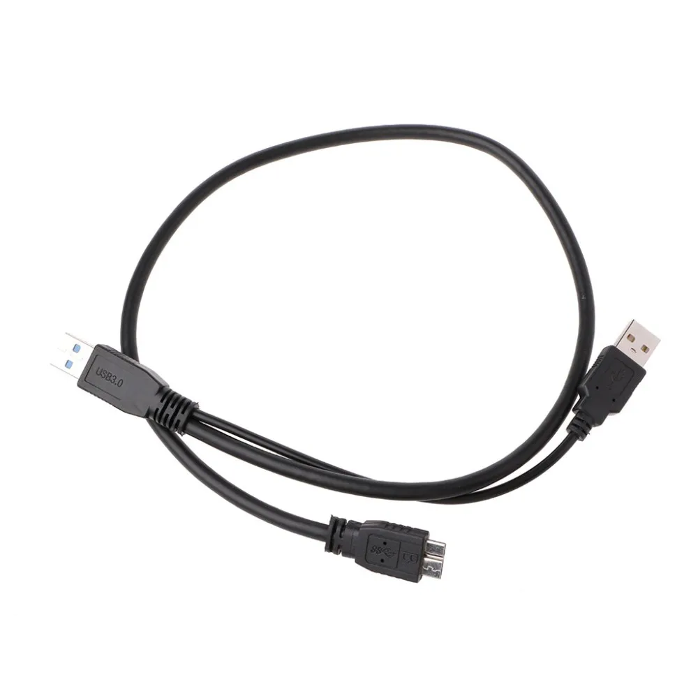 USB 3 0 штекер типа A Micro B папа двойной мощности Y Spliter адаптер питания провод