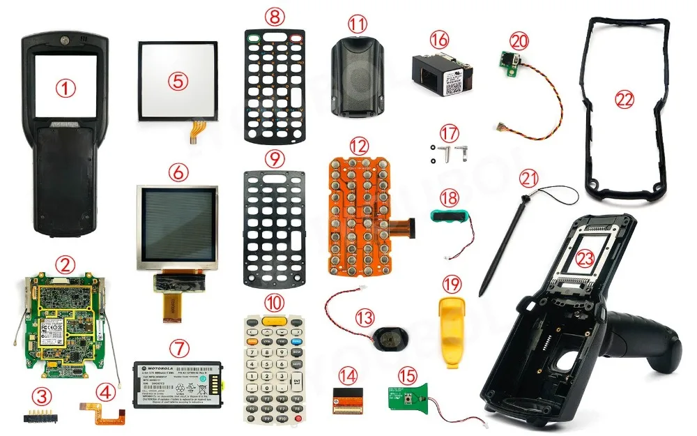 10 шт. крышка батареи высокой емкости для Motorola Symbol MC3100 MC3190-G