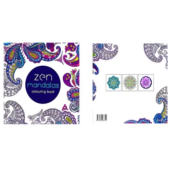

1 Pcs Creative 24 Pages Mandala Flower Black and White DIY Coloring Book Painting Graffiti Book Relieve Stress Leisure Art Book