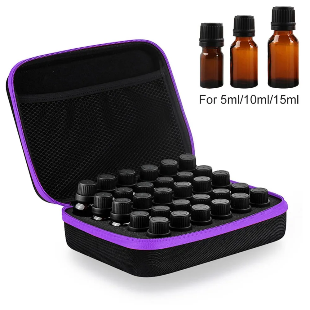 30 бутылок чехол для эфирного масла 5ML10ML 15 мл Духи масло, эфирное масло коробка путешествия Портативный опорный держатель полированный ноготь хранилище сумка