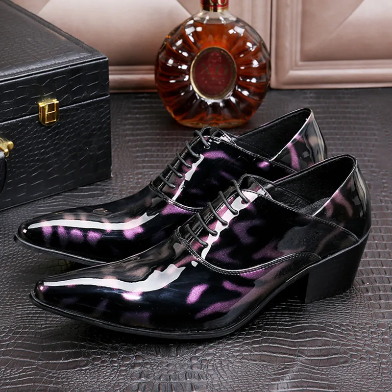 

Italian mens shoes high heels patent genuine leather oxford shoes for men office formal dress male gents men's shoes lasts