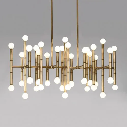bamboo light modern luxury chandelier lamp gold color Stainless ... bamboo light modern luxury chandelier lamp gold color Stainless ...