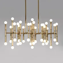 meurice light modern luxury chandelier lamp gold color Stainless steel bamboo Auminum chandelier lighting bamboo lamp chandelier modern scandinavian style small fresh