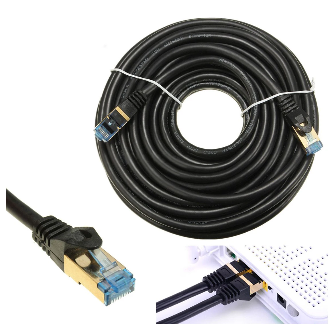 

Vention Web Cable 10M Pr CAT7 SSTP Ethernet Network Lan Internet ADSL