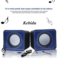 Kebidu портативный USB 2,0 мультимедийный настольный компьютер ноутбук мини динамик музыка стерео домашний кинотеатр динамик 3,5 мм разъем