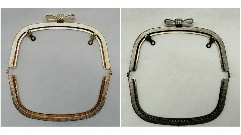 10pcs 18.5cm Kiss Clasp Lock for Women Clutch Handbag Metal Purse Frame Handle DIY Clasp Hardware Embossed Bag Accessories (3)