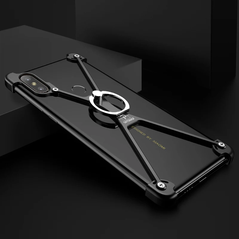 

xiaomi8SE mi 8SE mobile phone shell metal frame protector anti falling personality tide male ring phone case boy man