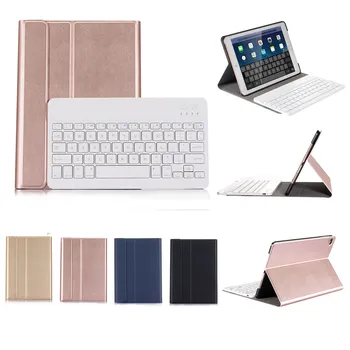 

ZELOTES Tablet Bluetooth Keyboards Ultra -Thin Leather Case With Detachable Bluetooth Keyboard Cover For Ipad 5/6/7/8 NO1