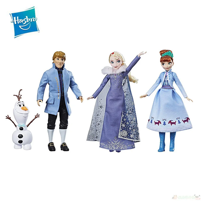 

Original Hasbro Frozen Ice and Snow Festival Limited Edition Collectible Group Set Toys Action Figure Model Doll Christmas Gifts