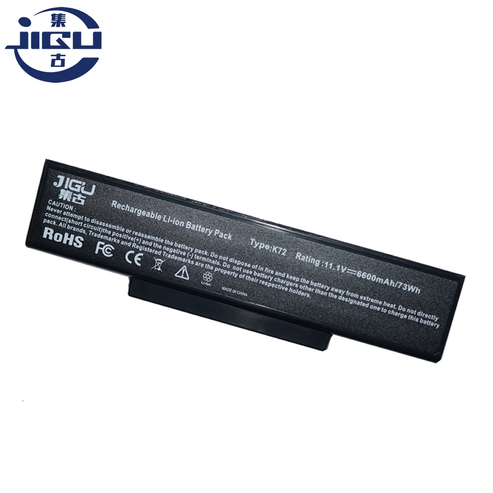 JIGU 9 ячеек Аккумулятор для ноутбука Asus A72 A72D A72DR A72J K72 K72D K72F K72J K72JA A32 K72S|laptop battery|battery