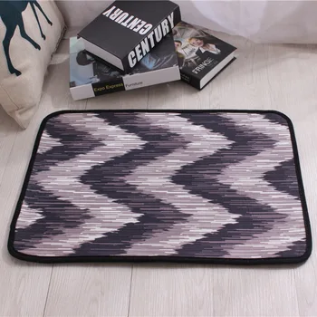 

Home Decor Digital printing Flannel Bathroom Mat Area rug Point plastic bottom Anti-slip Rugs Mats Carpet Doormat For Bathroom