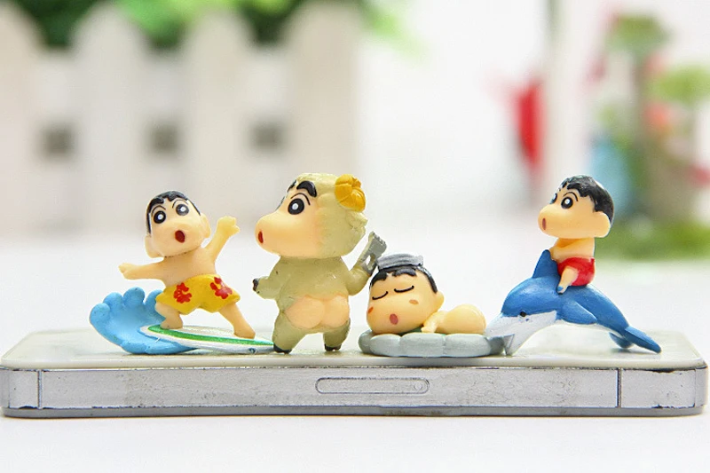 8 шт./лот Q Version Аниме Crayon Shin chan милые фигурки ПВХ экшн Фигурки игрушки куклы