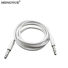 200 шт. высокое качество белый 3,5 мм до 3,5 мм автомобиля на обоих концах для подключения внешних устройств к автомагнитоле для iPhone 4, 5, 6, 7, 7 plus, iPod, iPad, mp3 mp4 телефона