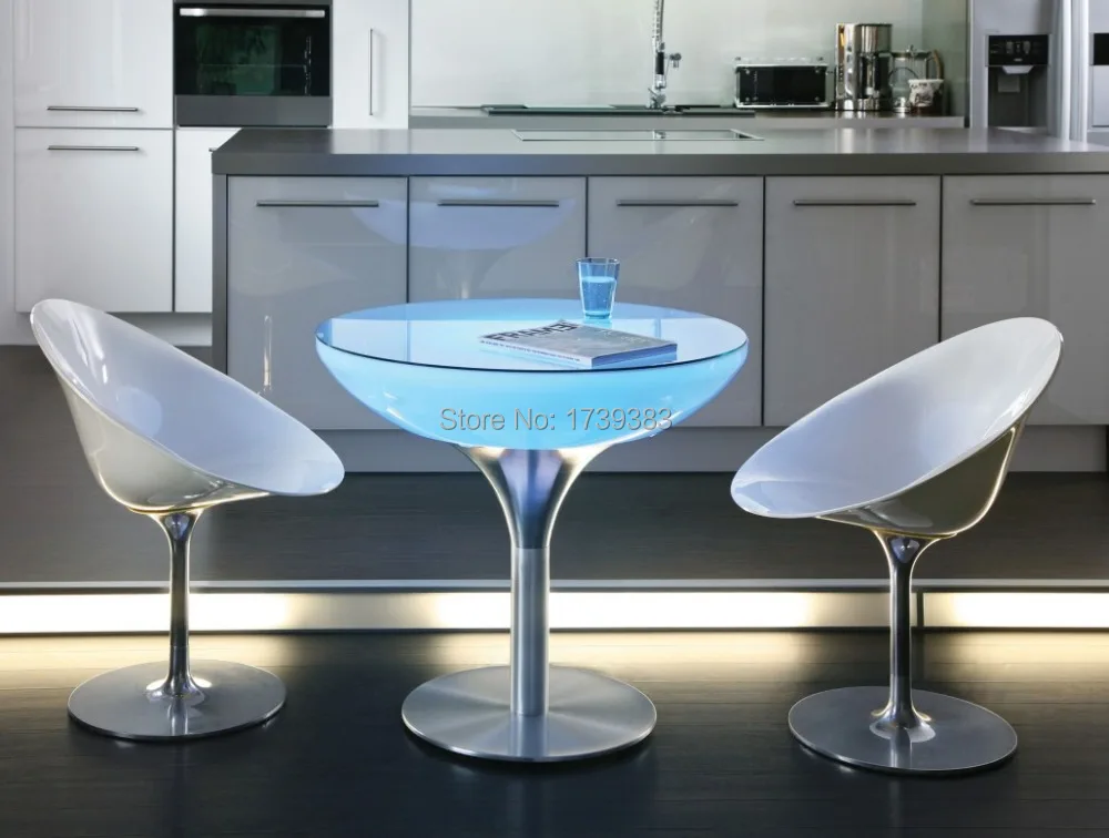 

A Uniquely Designed Table Led Illuminated Furniture,Lounge LED,led coffee table rechargeable for Bars,Christmas and events