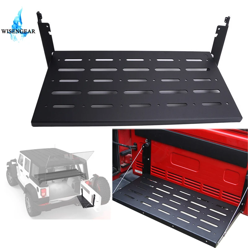 WISENGEAR Rear Door Rack Car Trunk Shelf Cargo Carrier Tail Gate Table